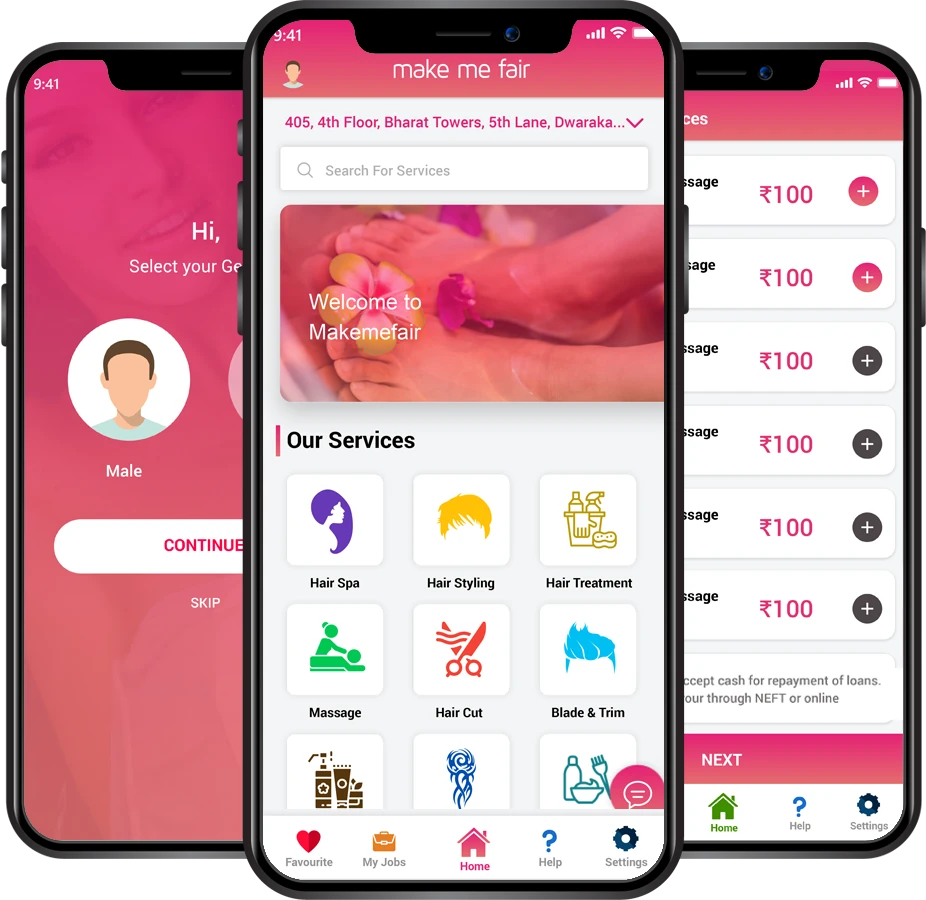 online salon appointment app feature1