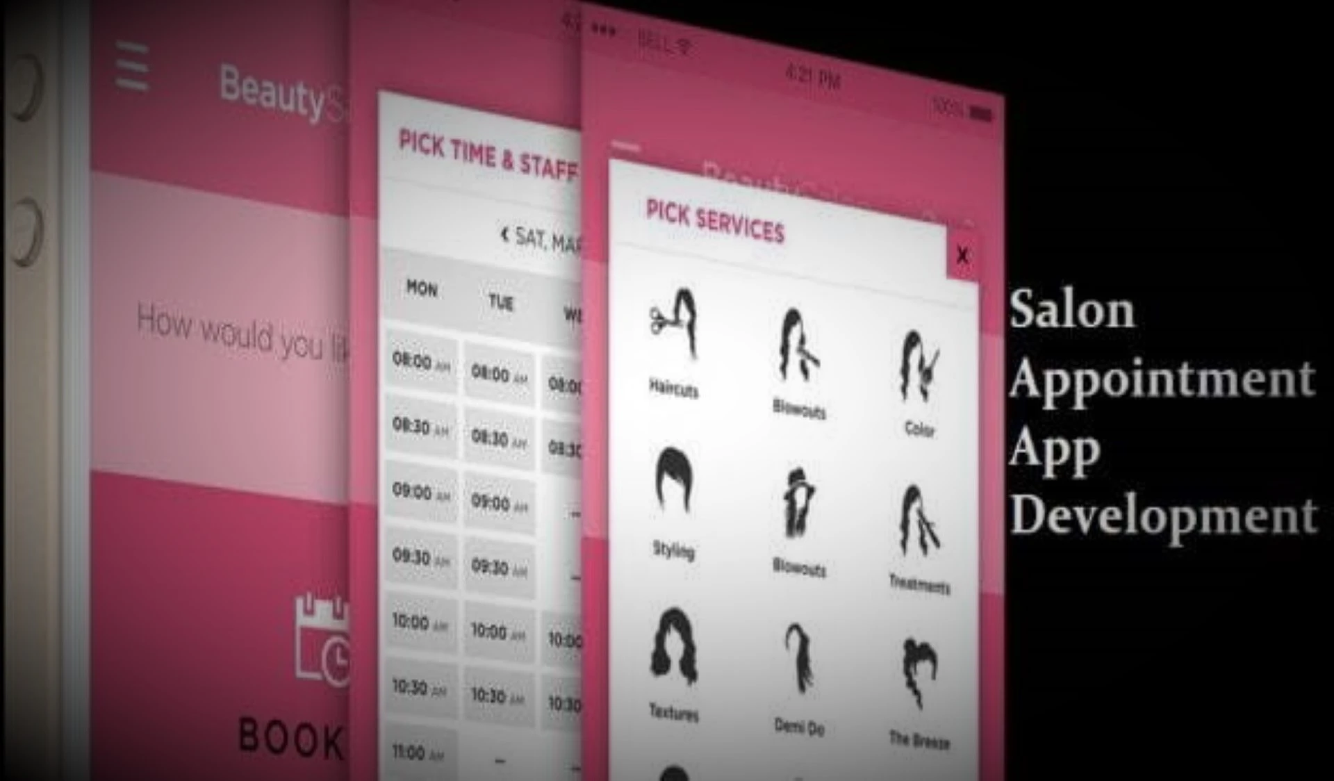 online salon appointment app model1