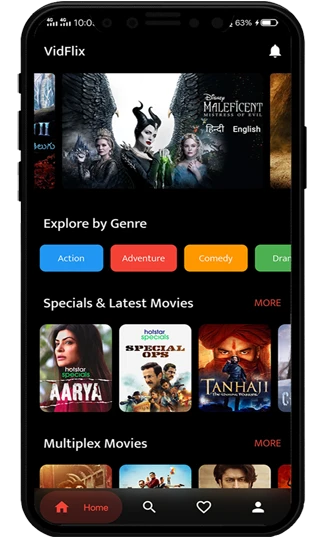 video streaming app feature1